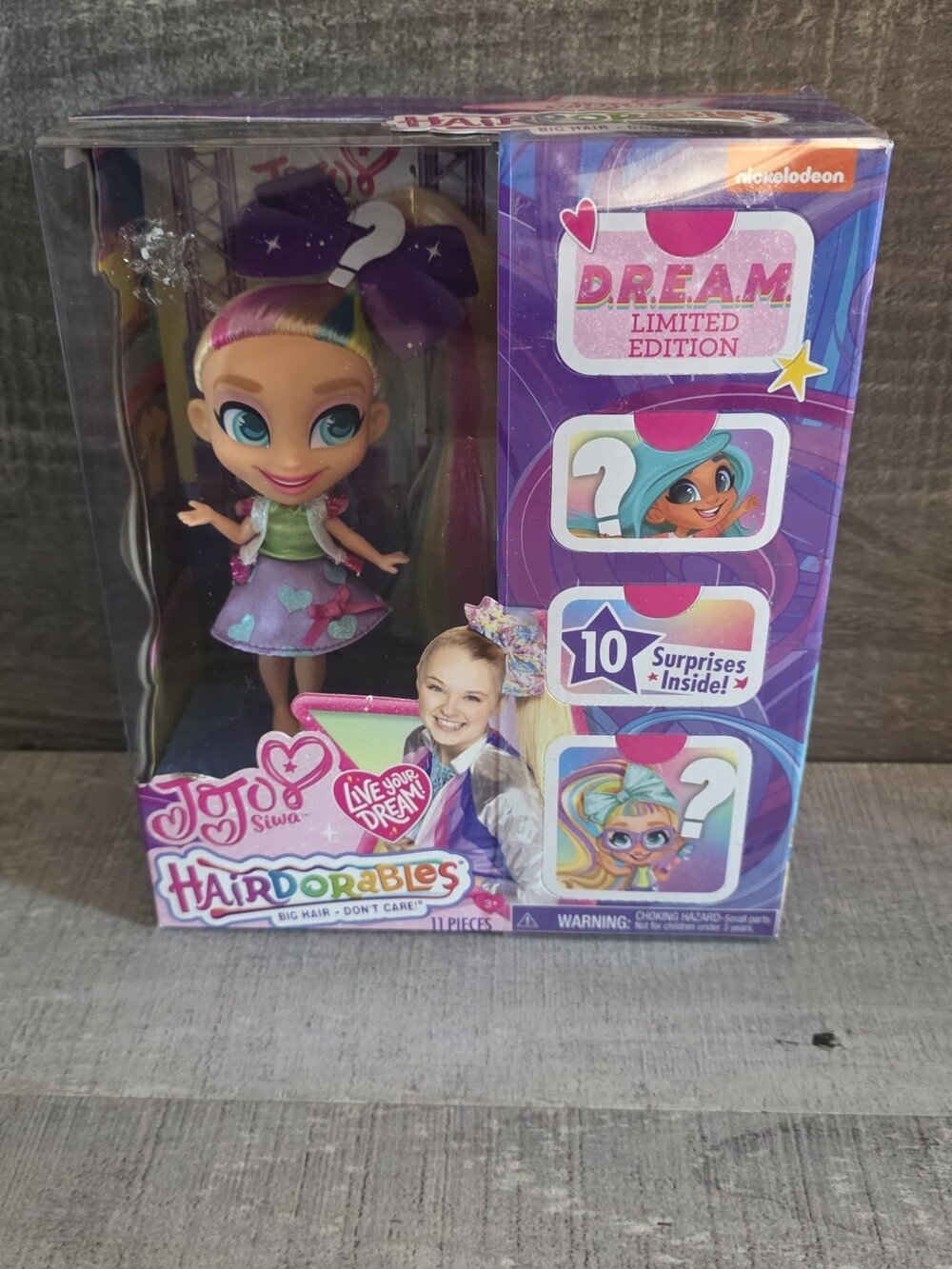 JoJo Siwa Hairdorables Big Hair Don't Care Dream Limited Edition Doll New b110